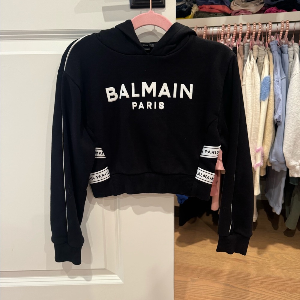 Balmain Black Kids Hoodie